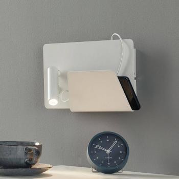 Modern LED fali lámpa Suau USB töltő csatlakozóval kép