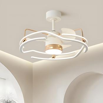 Modern mennyezeti ventilátoros LED lámpa – fényerőszabályozható világítás távirányítóval (BBD)