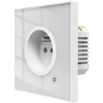 MOES Smart Wall Socket, Zigbee, FR, 16A, White kép