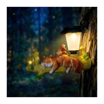 Mókus formájú LED napelemes lámpa LED/1,2V 300 mAh IP44 11421 kép