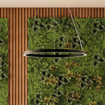 Molto Luce LED-es függőlámpa Perfora Pro, fekete, Ø 90,5 cm kép