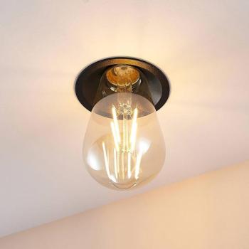 Molto Luce Willi 68R beépíthető lámpa, fekete, alumínium, E27 kép