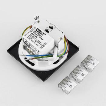 Molto Luce Wall 68 R Sina IP44 SQ LED süllyesztett lámpa, fekete kép