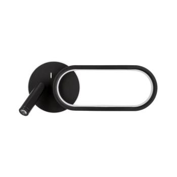 MONET LED fali lámpa 13W+2W, 230V, 3000/4000/6000K, fekete 22-35691 kép