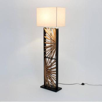 MONTE ISOLA álló lámpa, természetes/bézs, magasság 160 cm, fa/szövet kép