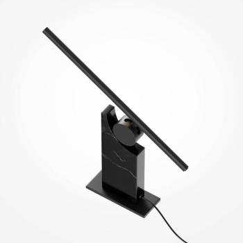 MONUMENTO LED asztali világítás, fekete, 42 cm, márvány/fém