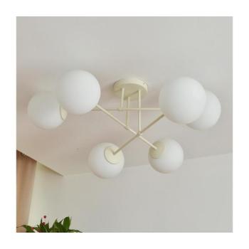 MOON felületre szerelhető csillár 6xE27/15W/230V krémszínű W-2022+8020/6 SAND kép
