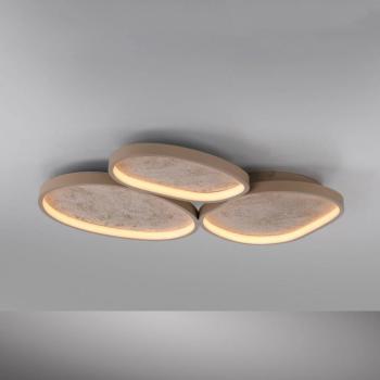 Moonbraker 3 LED mennyezeti világítás, homokbézs, 3 000 K, dimmelhető kép