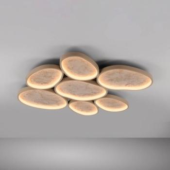 Moonbraker 7 LED mennyezeti világítás, homokbézs, 3 000 K, dimmelhető kép