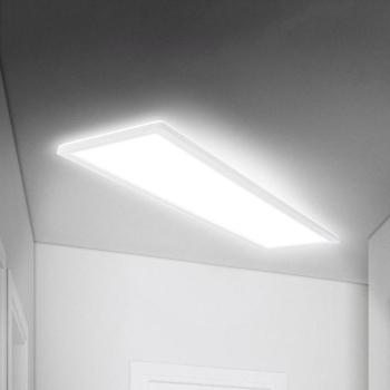 LED panel, érzékelővel, 98 x 20 cm, IP44, műanyag, fehér kép