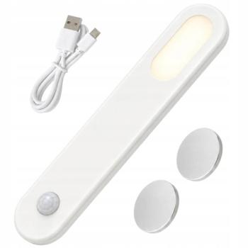 Mozgásérzékelős LED-lámpa beltérre, USB-töltéssel, mágneses, 1.5 W - diszkrét megvilágítás kép