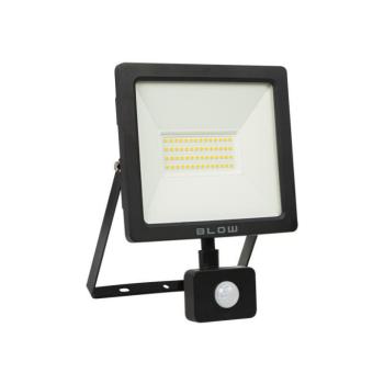 Mozgásérzékelős SMD LED reflektor, halogén lámpa – 50 W – 4000 lm kép