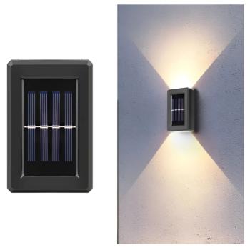 Mozgásérzékelős SOLAR napelemes fali lámpa – 1 db – melegfehér (BBV) kép