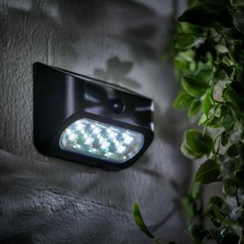 Mozgásérzékelős szolár lámpa - 14 x 6,5 x 10 cm - 8 x SMD LED kép