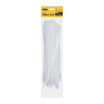 Műanyag gyorskötöző 7.0X350mm fehér 25 db/csomag 7100410 VITO kép