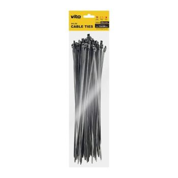 Műanyag kábelkötegelő 3,6x300mm fehér 100 db/csomag 7100310 VITO kép