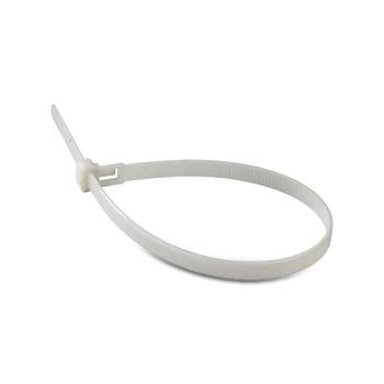 Műanyag kábelkötegelő, fehér, 100 db/csomag, 2,5x100mm, V-TAC, 11159 kép
