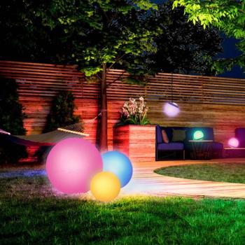 Müller Licht tint Calluna Solar színes lámpa, CCT, RGB, Ø 45 cm kép
