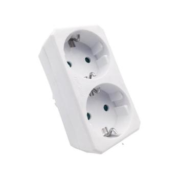 MULTISOCKET DUPLO-S 16A 3680W fehér földelt elosztó gyermekvédelemmel dugvilla+2xaljzat 8002870 VITO kép