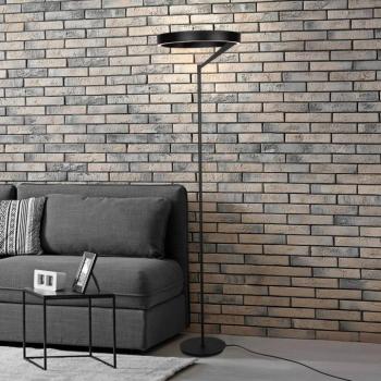 Mykty LED álló lámpa, fekete, magasság 170 cm, fém, 2 izzós, CCT kép