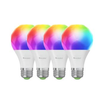 Nanoleaf N7501B02-4A60E-KÉSZLET 4x LED RGBW Dimmelhető izzó A19 E27/9W/230V 2700-6500K N7501B02-4A60E kép
