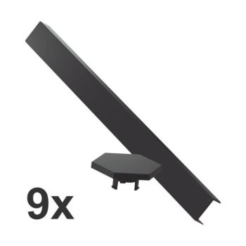 Nanoleaf Lines Skin Matte Black 9pcs kép