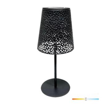 Napelemes kerti lámpa LED LUVETRA 4000K IP44 fekete LED2B, természetes fehér, CRI≥70, KOBI-004509 kép