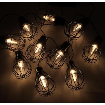 Napelemes kerti lámpák, loft világítás, 10 LED-es izzófüzér kép
