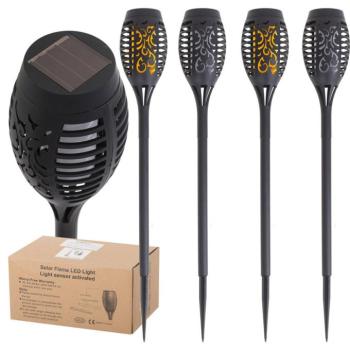 Napelemes kerti leszúrható lámpa 12LED 4 db. kép