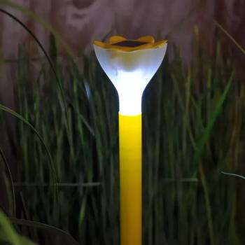 Napelemes lámpa GLE23642 LED, D: 6cm, H: 35cm, kép