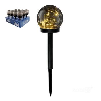 Napelemes LED GLOBE leszúrható kerti lámpa 3000K IP44 LED2B, 0,12W, meleg fehér, CRI≥70, KOBI-004494 kép