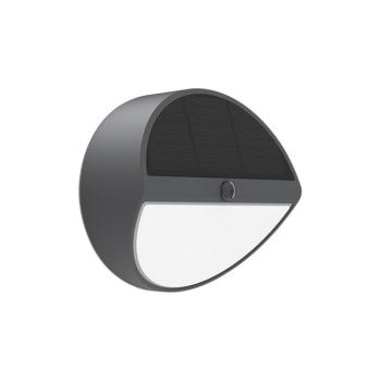 Napelemes LED kültéri fali lámpa SOLARIS-R 5W 4000K 500lm 18650 Li-Ion 3.7V 2000mA IP54 3401180 VITO