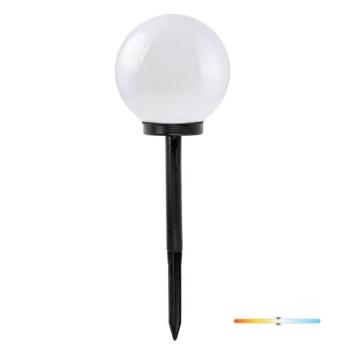 Napelemes LED leszúrható kerti lámpa SPHERE G2 20cm 4000K IP44 LED2B, természetes fehér, CRI≥70, KOBI-004513 kép