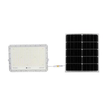 Napelemes LED reflektor távirányítóval, 6400K, hideg fehér, 2600lm, 120°, fehér, IP65, V-TAC, 7847 kép