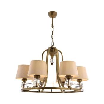 NARA láncos csillár 6xE27/40W/230V, sárgaréz 301AUR1113 kép