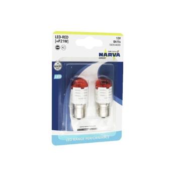KÉSZLET 2x LED Autó izzó P21W BA15s/1,75W/12V piros - Narva 18093RPNVAB2 NAR-18093RPNVAB2 kép