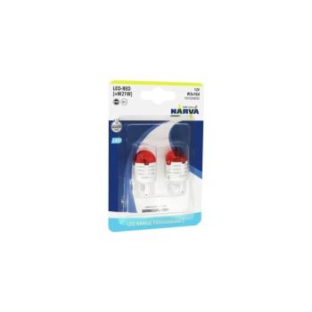 KÉSZLET 2x LED Autó izzó W21W W3x16d/1,75W/12V piros - Narva 18100RPNVAB2 NAR-18100RPNVAB2 kép