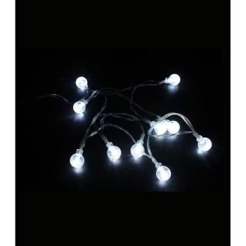 NATALE-12 Karácsonyi dekorációs világítás 10 LED 6400K (hideg fehér) 1m 2xAA IP20 átlátszó időzítő funkcióval 5620671 VITO kép