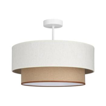 NATIA felületre szerelhető mennyezeti lámpa 1xE27/60W/230V, átmérő 45 cm, fehér/barna H0236 kép