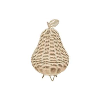 Natúr színű gyerek éjjelilámpa ø 12 cm Pear – OYOY Mini kép