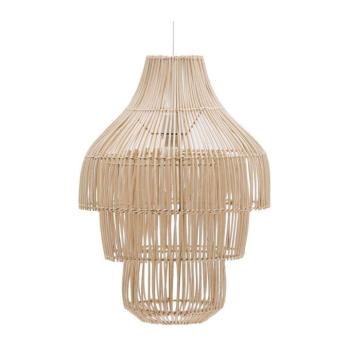 Natúr színű rattan lámpabúra ø 38 cm Janoa – Kave Home kép