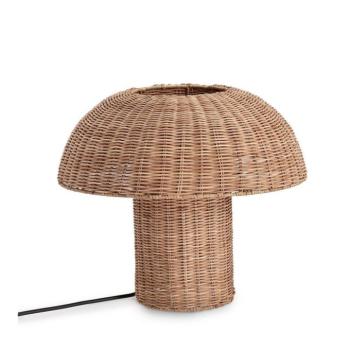 Natúr színű rattan LED asztali lámpa rattan búrával (magasság 40 cm) Irele – Bizzotto kép