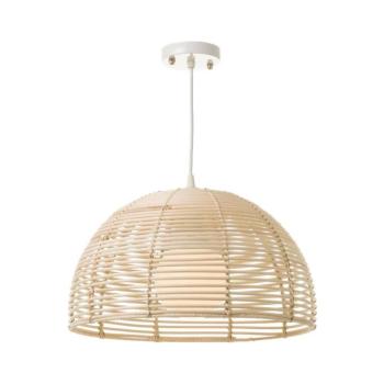 Natúr színű rattan mennyezeti lámpa rattan búrával ø 38 cm Natural Way – Casa Selección kép