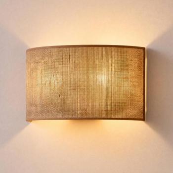„Nature” fali lámpa, juta, szélesség 40 cm, textil, felfelé/lefelé irányuló fény kép