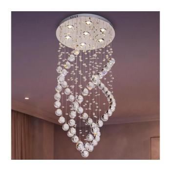 NAURU kristály mennyezeti lámpa LED/24W/230V Ø 40 cm fényes króm + távirányító N3013 kép
