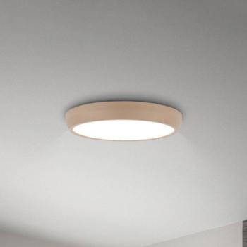 Navaro LED mennyezeti világítás, bézs/fehér, Ø 28 cm, 4 000 K kép