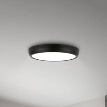 Navaro LED mennyezeti világítás, fekete/fehér, Ø 28 cm, 4 000 K kép