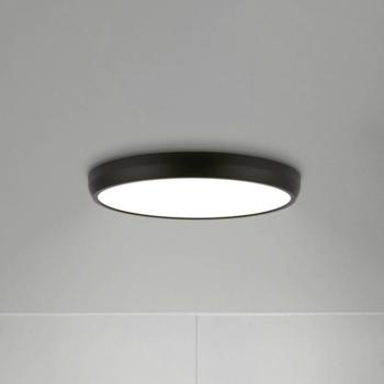 Navaro LED mennyezeti világítás, fekete/fehér, Ø 38 cm, 4 000 K kép
