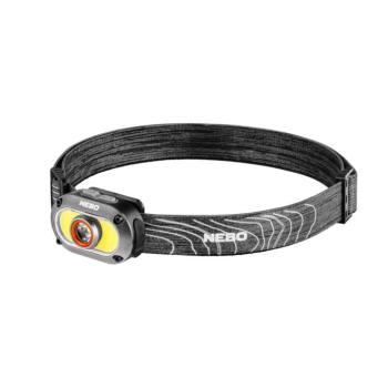 NEBO NEB-HLP-0024-H MYCRO 550 fejlámpa, 550 lumen, 7 világítási mód, víz- és ütésálló (IPX4), akkumulátoros tápellátás kép