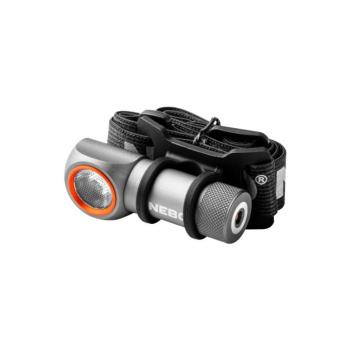 NEBO NEB-HLP-1008-G EINSTEIN 600+ fejlámpa, 600 lm – 60 lm, 90 m, 4 funkció, IPX6, USB-C kép